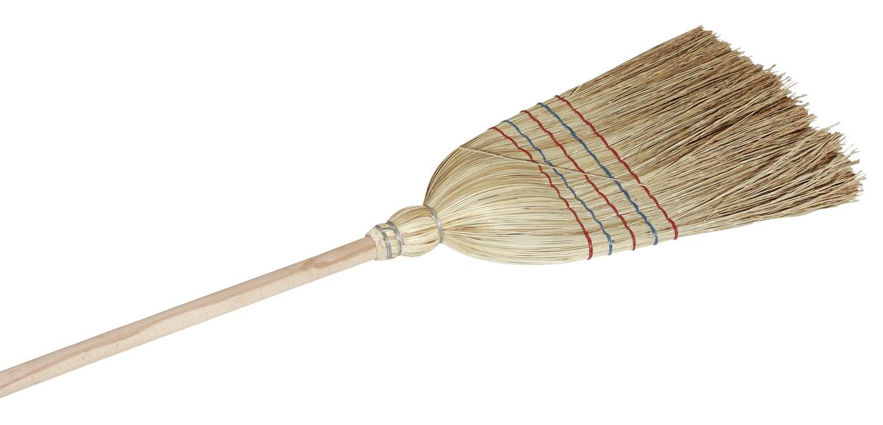 WAHL-Hausmarke Reisstrohbesen 5-Nähte, 140 cm WAHL-Hausmarke Reisstrohbesen 5-Nähte, 140 cm