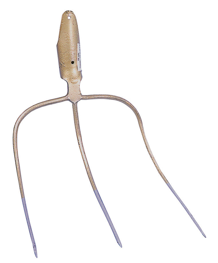Kerbl STREUGABEL, 3 Zinken - Gold Kerbl STREUGABEL, 3 Zinken - Gold
