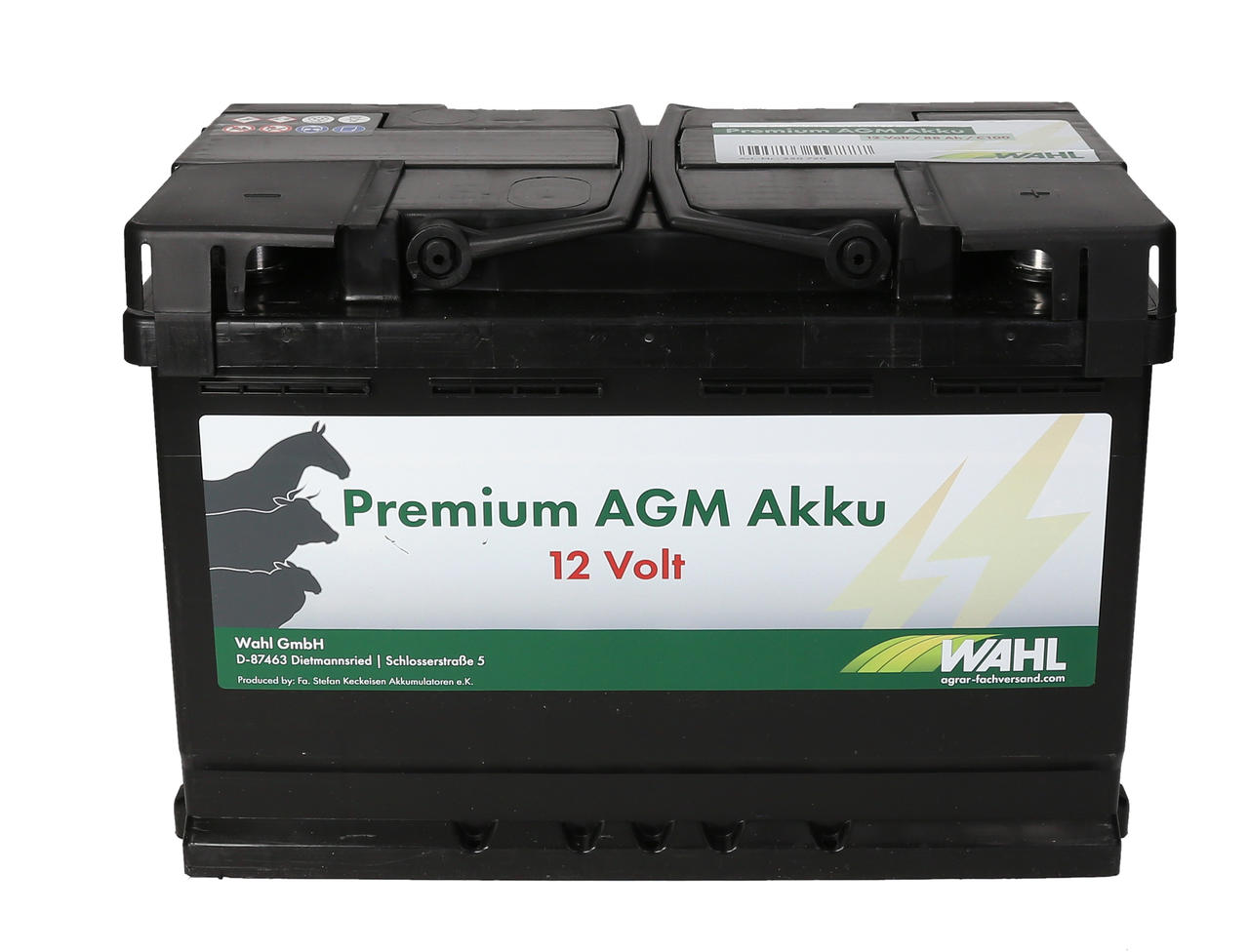 WAHL-FENCE 12 Volt Premium AGM Akku - 12 V, 88 Ah