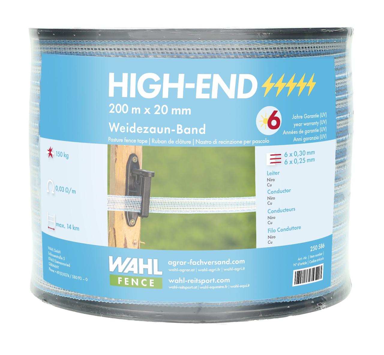 WAHL-FENCE Weidezaunband - HIGH END 20mm / 200m
