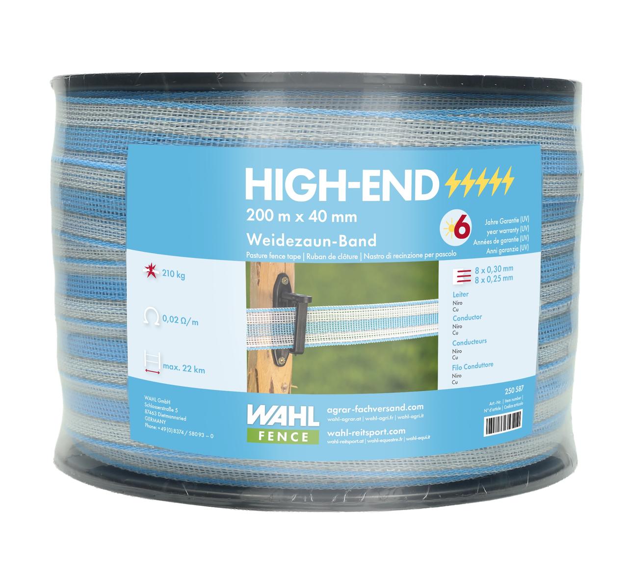 WAHL-FENCE Weidezaunband - HIGH END 40 mm / 200 m