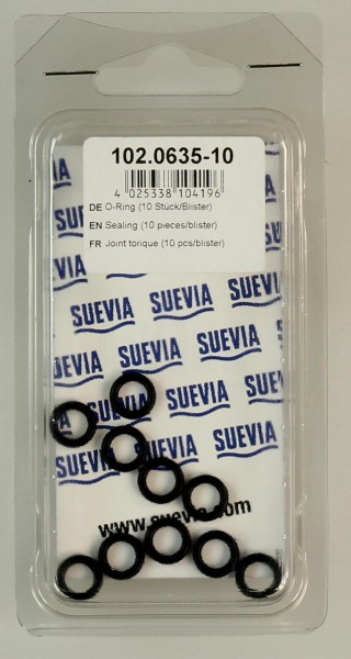 Suevia O-Ring 6,5 x 2 mm - 10 Stück/Blister