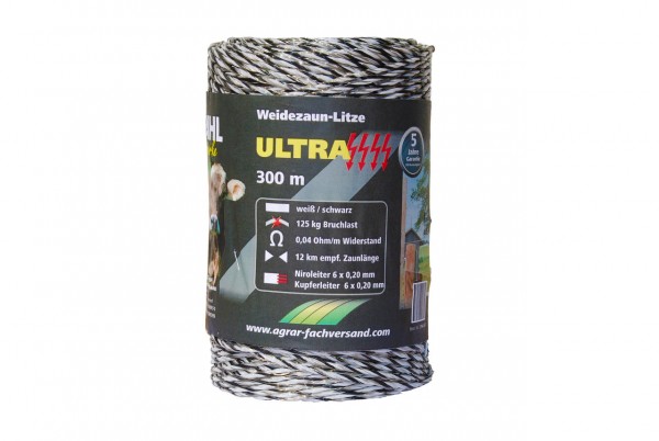 WAHL-Hausmarke Weidezaunlitze - ULTRA - 300 m WAHL-Hausmarke Weidezaunlitze - ULTRA - 300 m