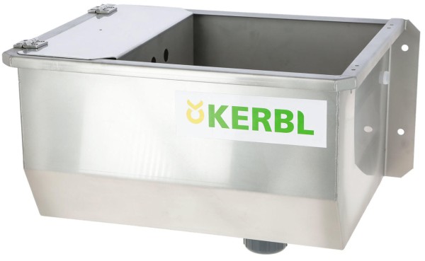 Kerbl Trogtränke Edelstahl 24V/100W, 35 l