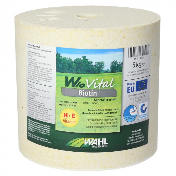 WAHL-Hausmarke WioVital Biotin+ Leckstein 4x5 kg - SET